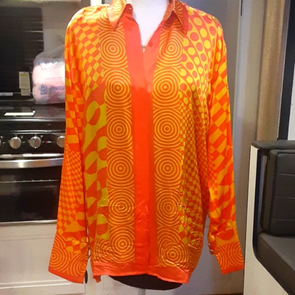 David Michael silk blouse